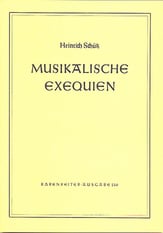 Musikalische Exequien SATB Full Score cover